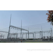 Q235 substation structure steel pole